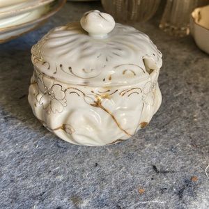 Antique jam honey jar